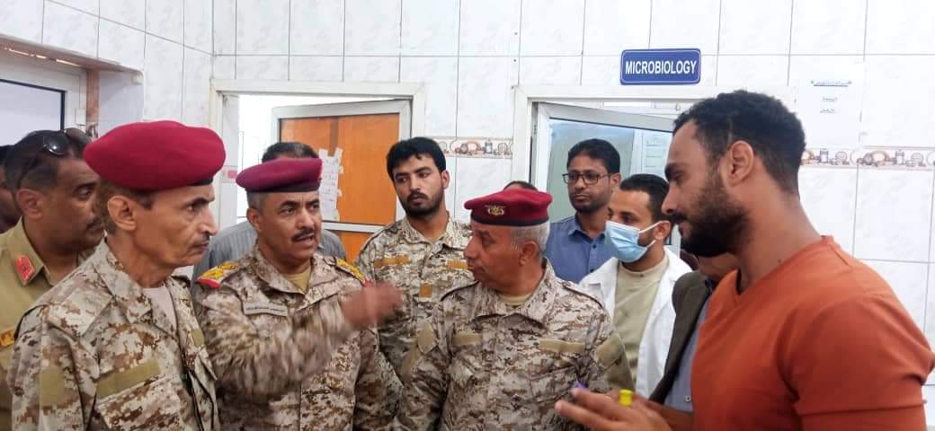 مساعد رئيس هيئة الإسناد اللوجستي ومدير الخدمات الطبية يزوراء المستشفى مأرب العسكري